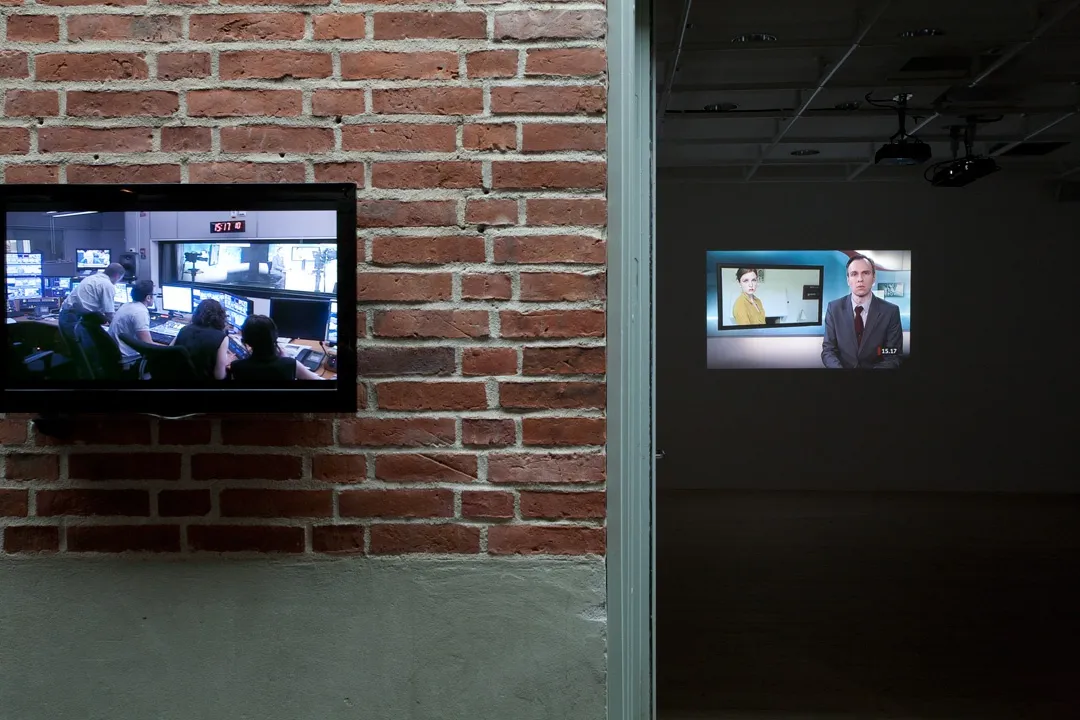In Camera, 2012. Five-channel video, running time 121 minutes. Malmö Konsthall, Sweden (installation image)