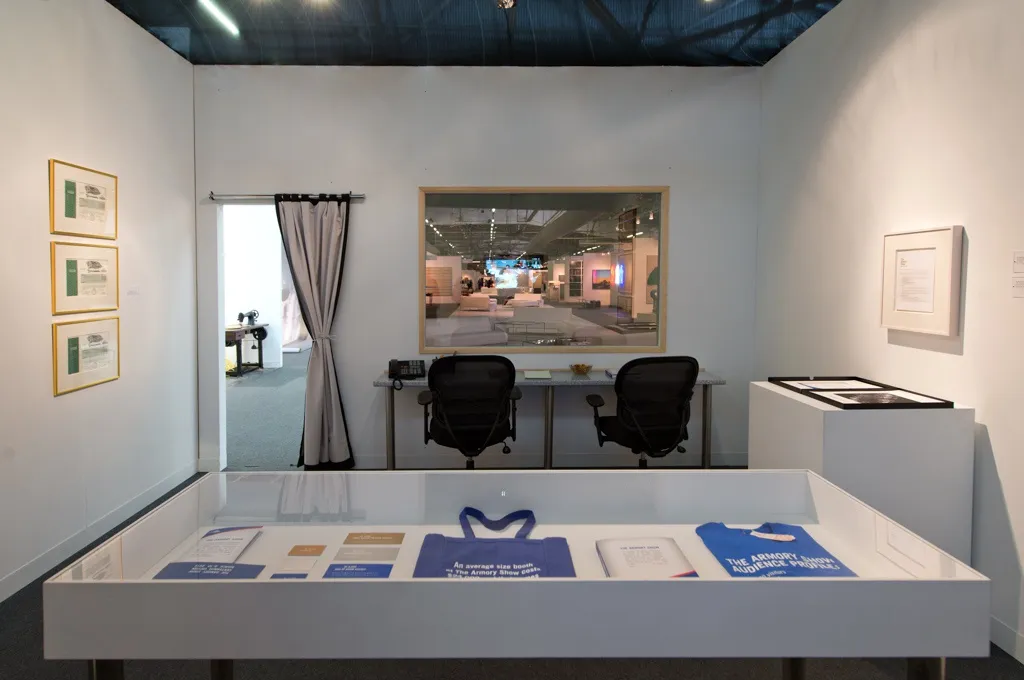 The Armory Show Focus Group, 2013. Single-channel video, running time: 30 minutes. The Armory Show, New York, 2013 (booth installation image)