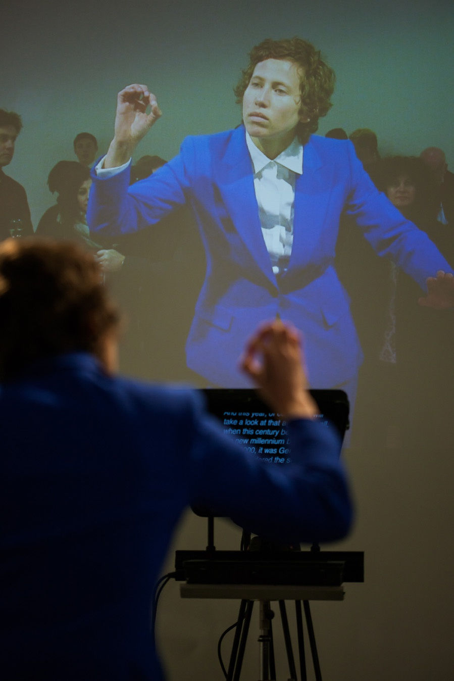 Stand Behind Me, 2013. Featuring Ariel Freedman, Lisson Gallery, London, UK (performance documentation image)