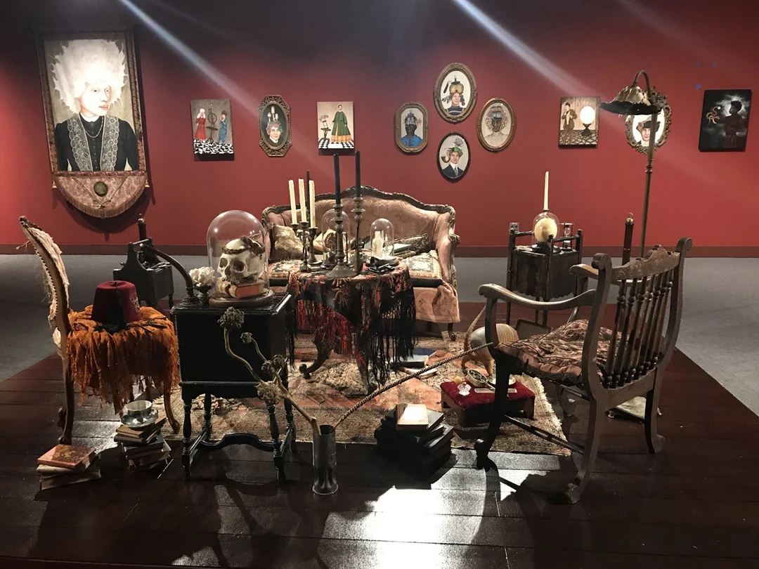 Lezley Saar: Salon des Refuses, 2018 (installation view) California African American Museum, Los Angeles, CA